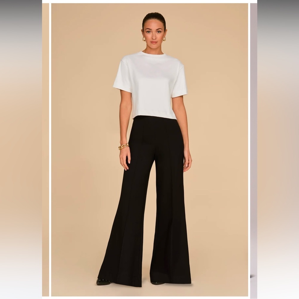 SOLD THE NOLI SHOP black satin pull on pants
